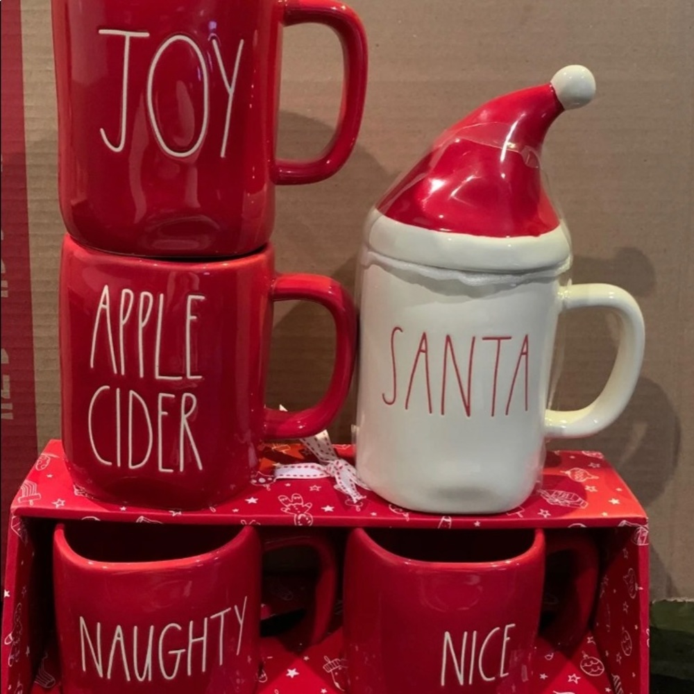 Rae Dunn Christmas mugs